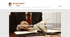 Desktop Screenshot of abogadomadridonline.com