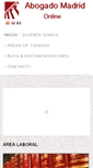 Mobile Screenshot of abogadomadridonline.com