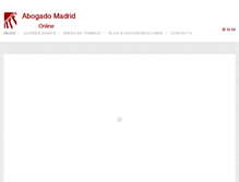Tablet Screenshot of abogadomadridonline.com